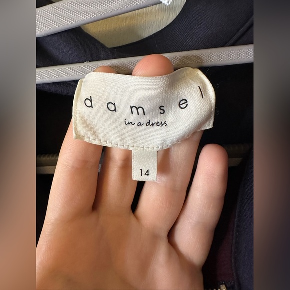 Damsel In A Dress | 1/4 Zip Navy Pull Over - Picture 4 of 9